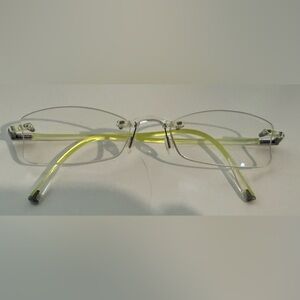 SEE EYEWEAR Light Green Rimless Glasses